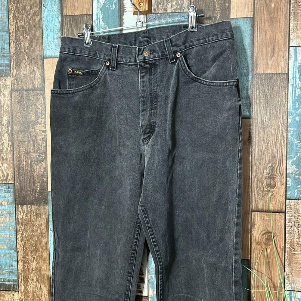Lee 34x32 black thick denim jeans - Picture 2 of 14
